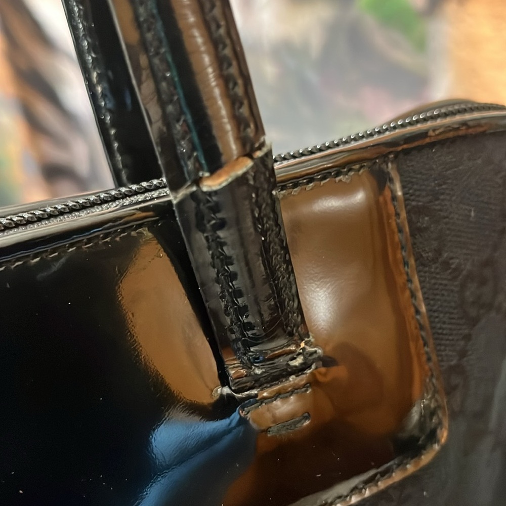 Gucci Black Monogram Tote Bag - Picture 7 of 16